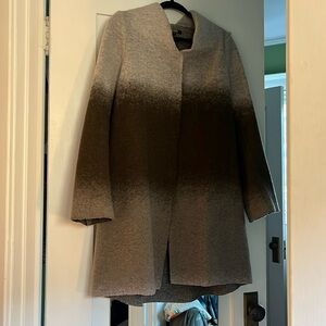Stunning Rozae Nichols ombré gray wool coat